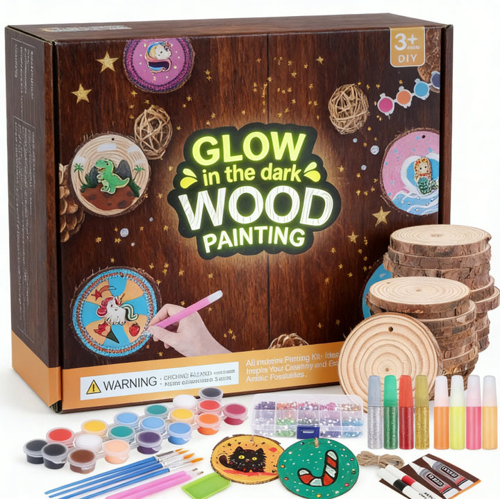Wood painting set for painting and decorating