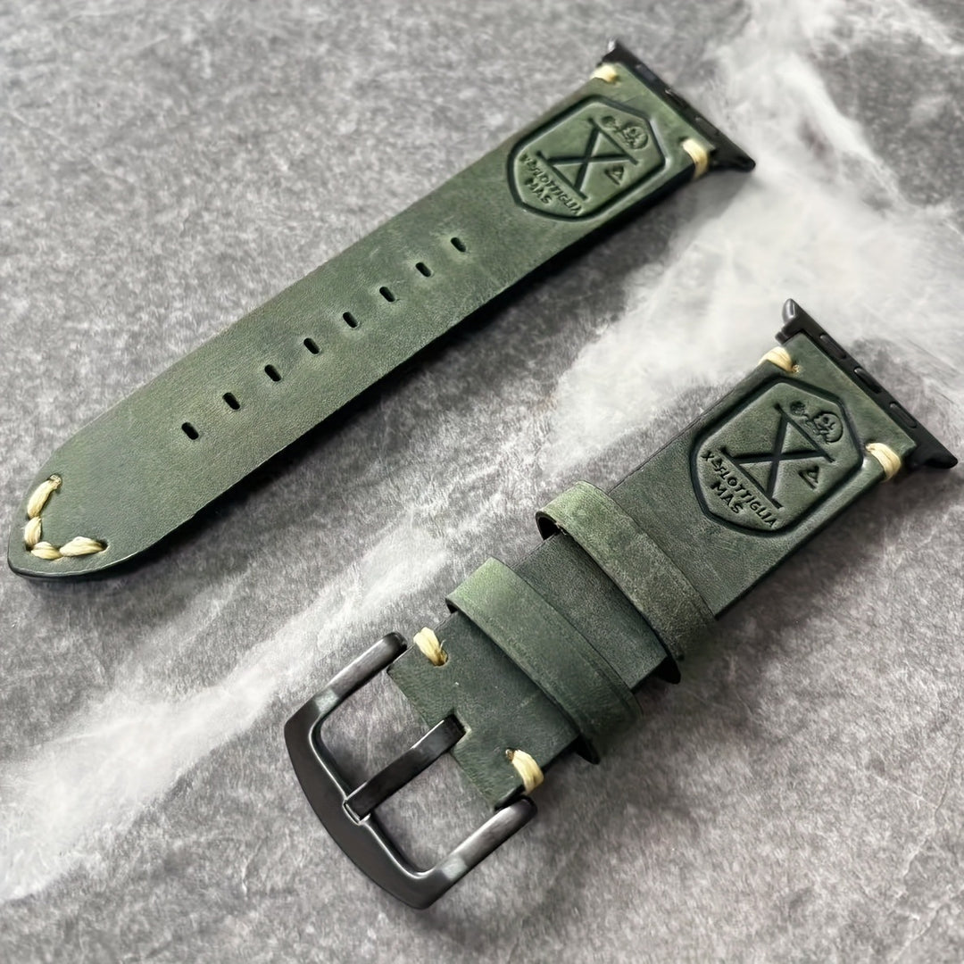 Vintage watch strap made of cowhide leather