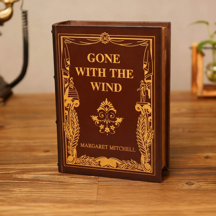 Decorative book tray made of wood, classic design