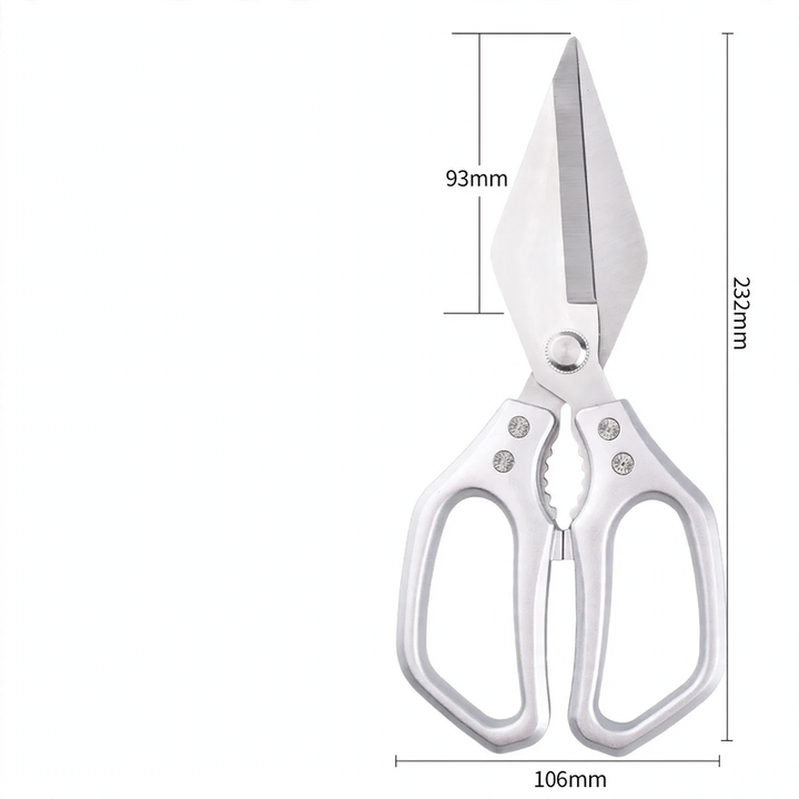 Kitchen scissors made of stainless steel