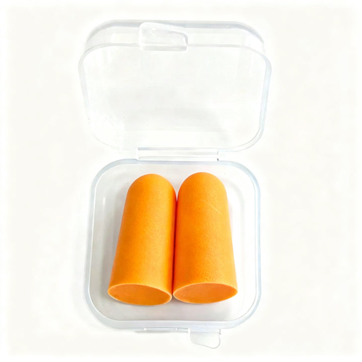 Foam ear plugs, spherical shape, 25×12 mm