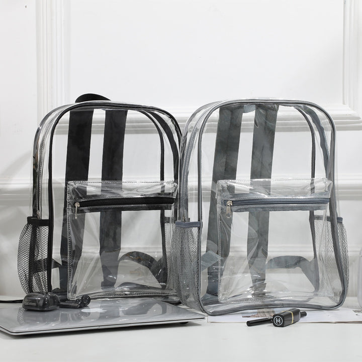 Transparent PVC backpack, waterproof