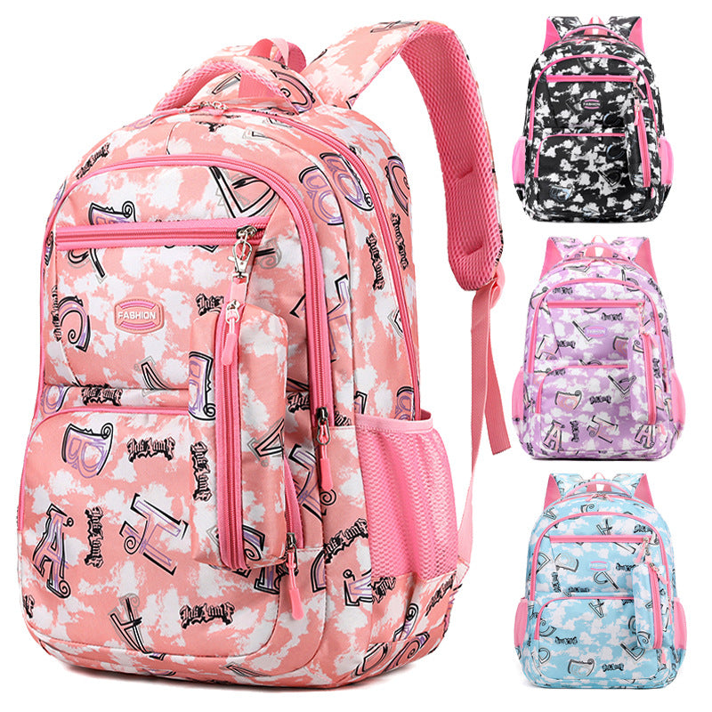 Backpack, 36–55 L, striped pattern, up to 16 inches