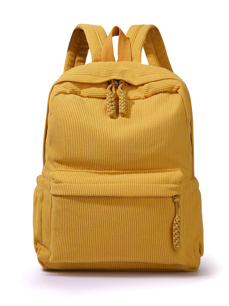 Cord backpack for university and travel