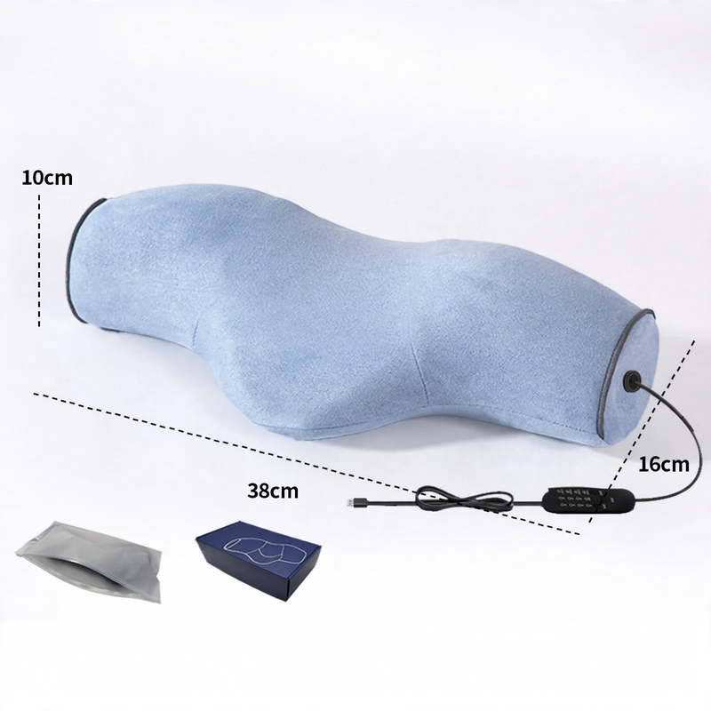 Neck pillow with heat function and massage, round