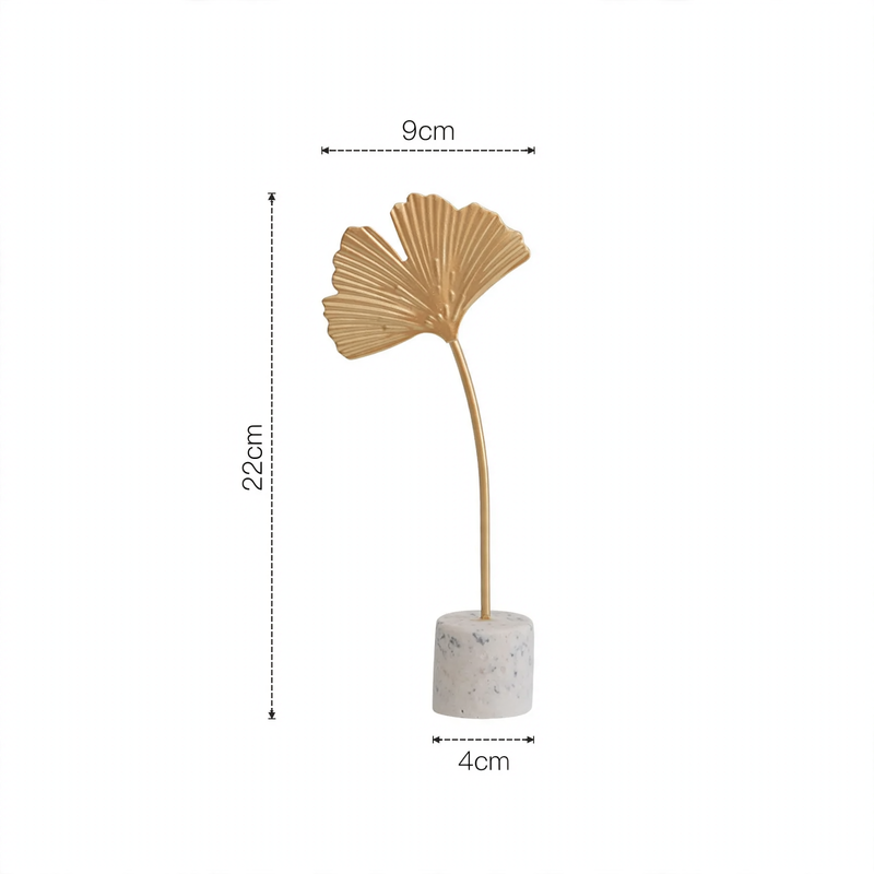 Iceflower decorative figure made of iron, modern