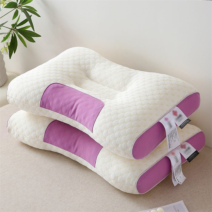 Neck support pillow with polyester filling