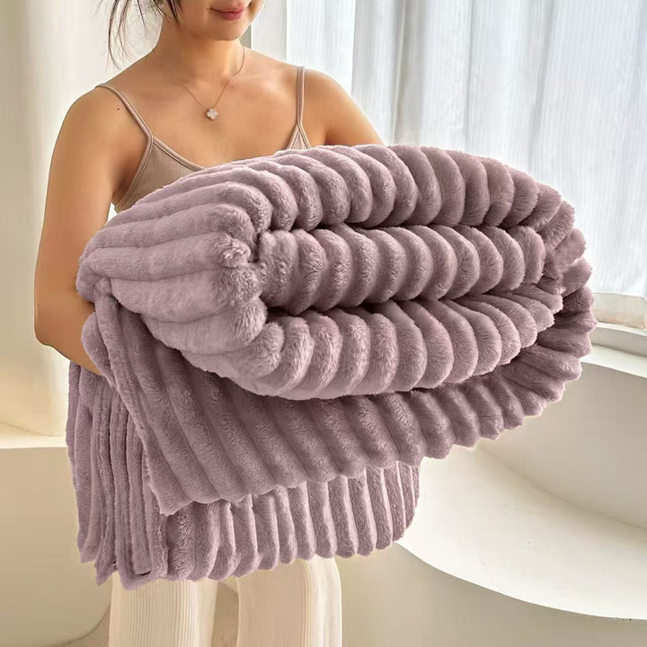 Fleece wool blanket, 800–1000 g, four seasons