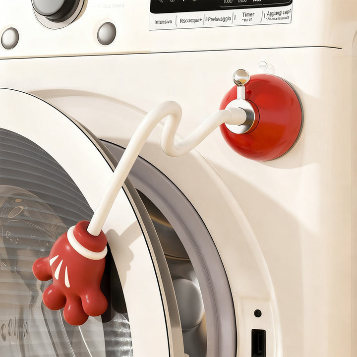 Magnetic ventilation holder for washing machines