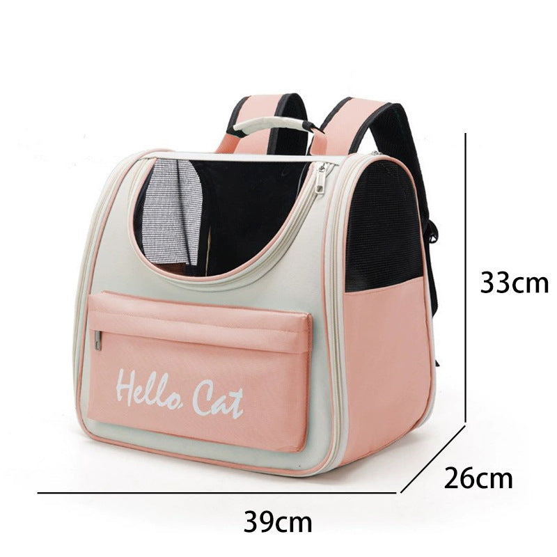 Transport backpack for dogs and cats, canvas