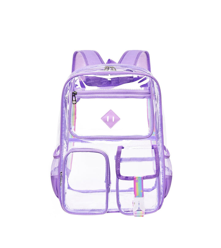 Nylon backpack, transparent, up to 15 inches, durable