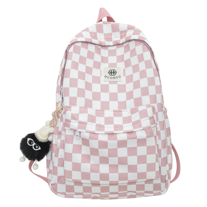 Backpack with letter pattern, 20–35 L