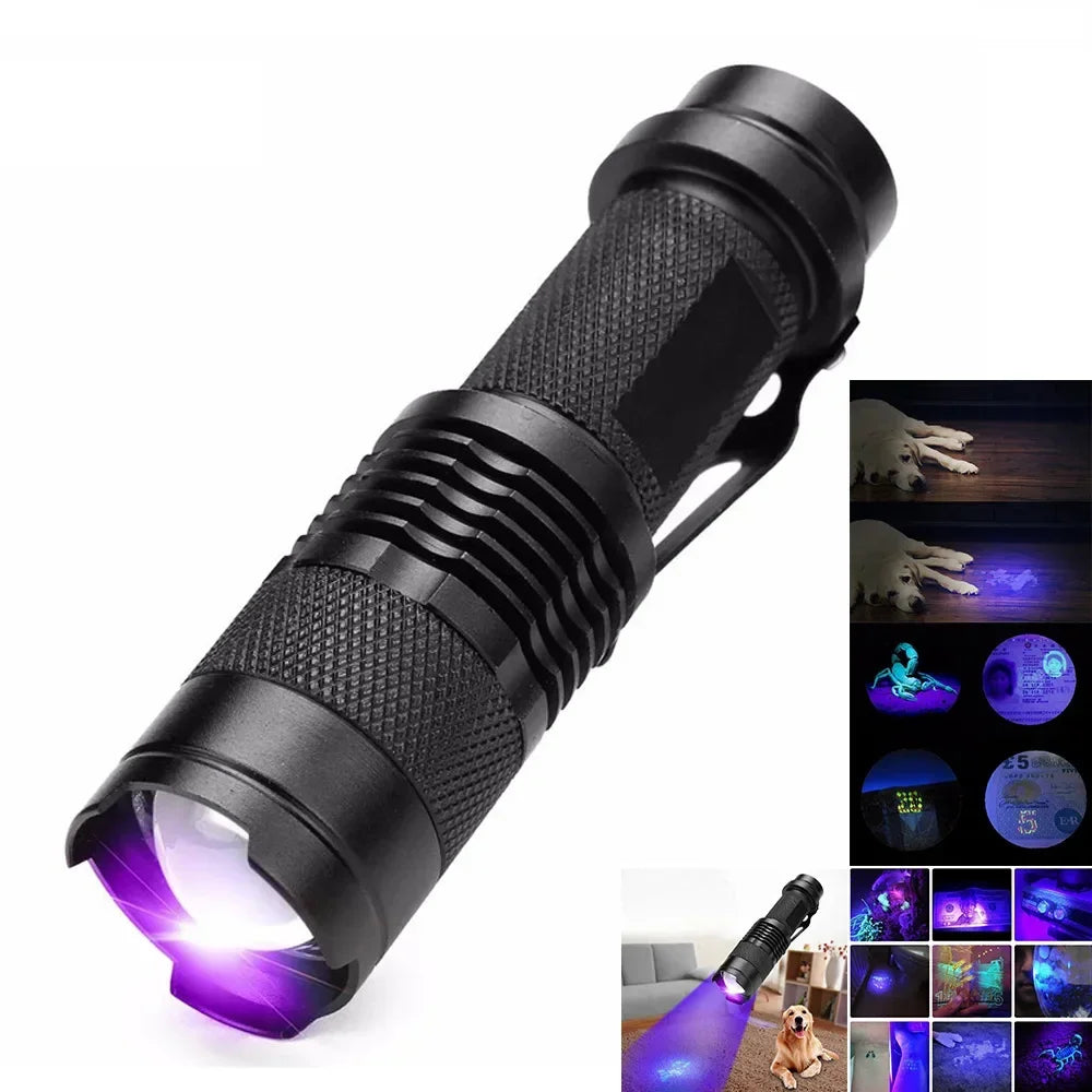 BowLift | LED UV FLASHLIGHT - ULTRAVIOLET INSPECTION LAMP FOR PET URINE STAINS AND STAIN DETECTION