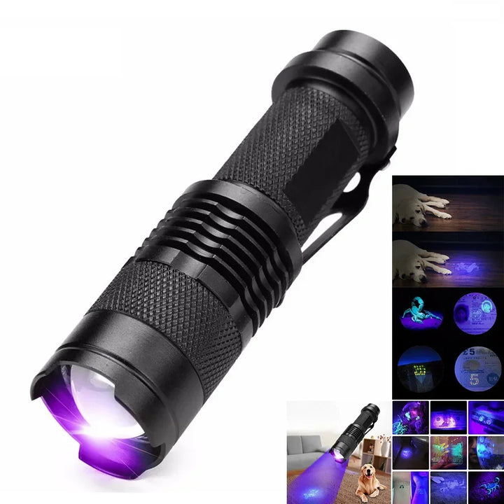 BowLift | LED UV FLASHLIGHT - ULTRAVIOLET INSPECTION LAMP FOR PET URINE STAINS AND STAIN DETECTION