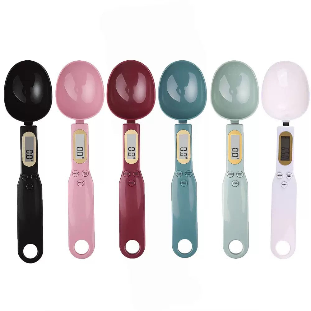 Digital kitchen scale as spoon