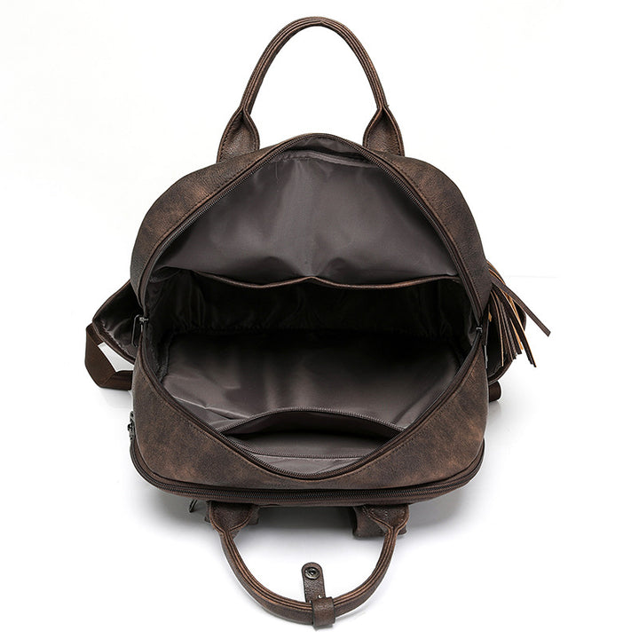 Women's backpack made of PU, large capacity