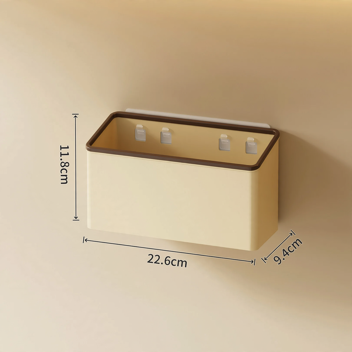 Wall-mounted storage box, PET, self-adhesive