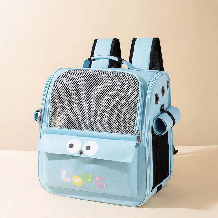 Backpack transport bag for cats and small dogs