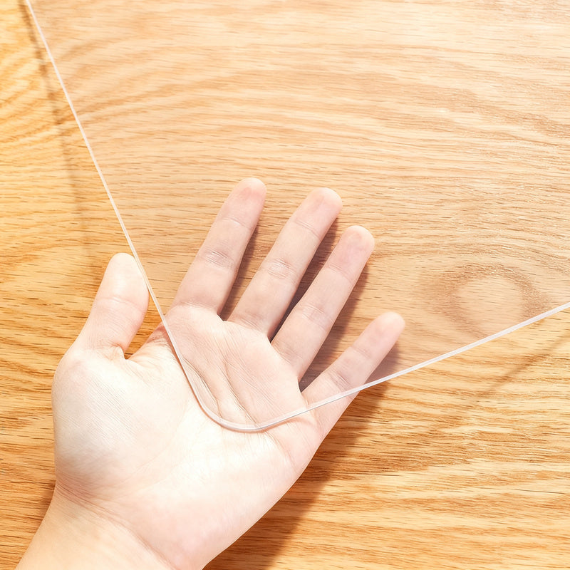 Transparent protective foil for tables and furniture