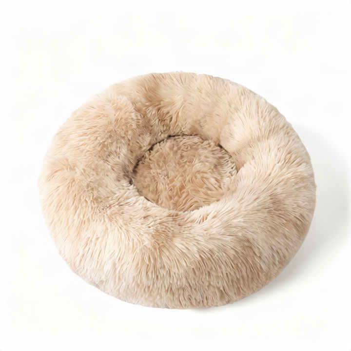 Fluffy cat bed, round, warming