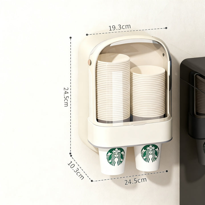 Wall mount for disposable cups
