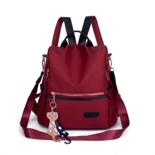 Women's backpack made of nylon, lightweight, versatile