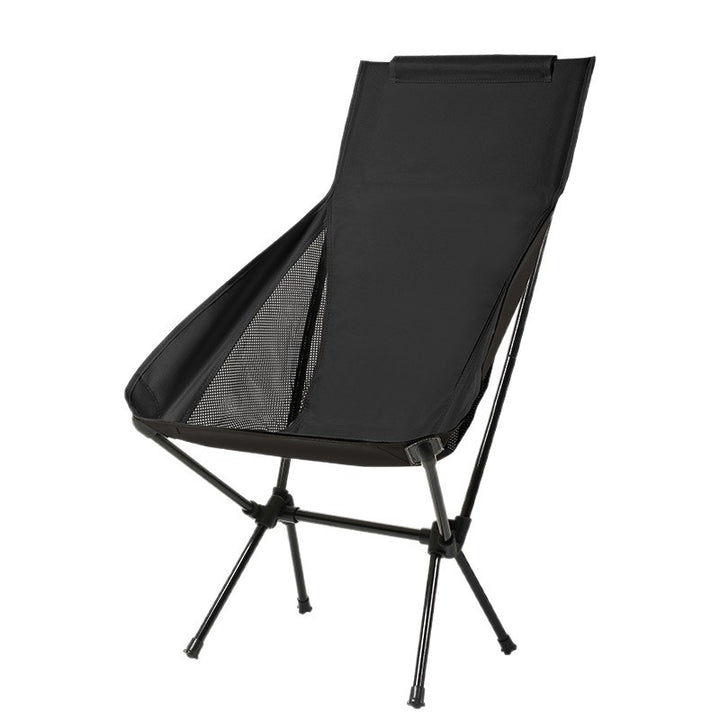 Light folding chair with backrest, carbon steel