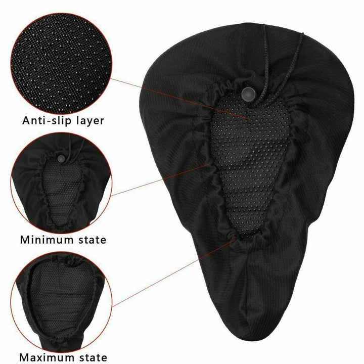 Bicycle seat cover with 3D padding