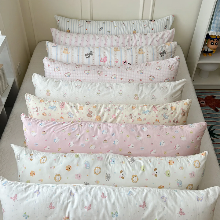 Long cotton back pillow 40 × 115 cm