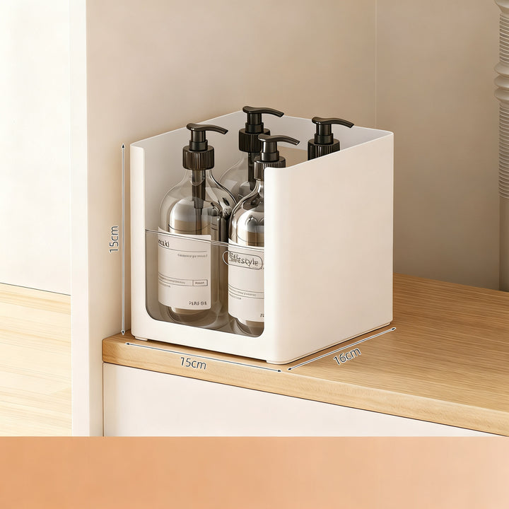 Organizer for bathroom cabinet