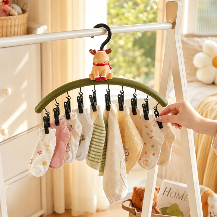 Christmas drying rack with clips