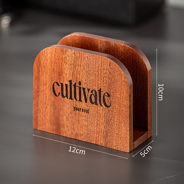 Wooden paper roll holder, multiple shapes