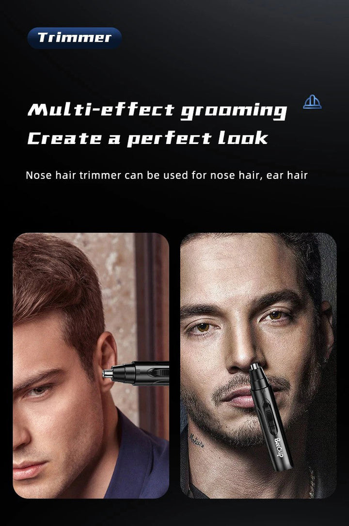 BowLift | Rechargeable Nose & Ear Hair Trimmer for Men and Women – Pain-Free Precision Grooming Tool