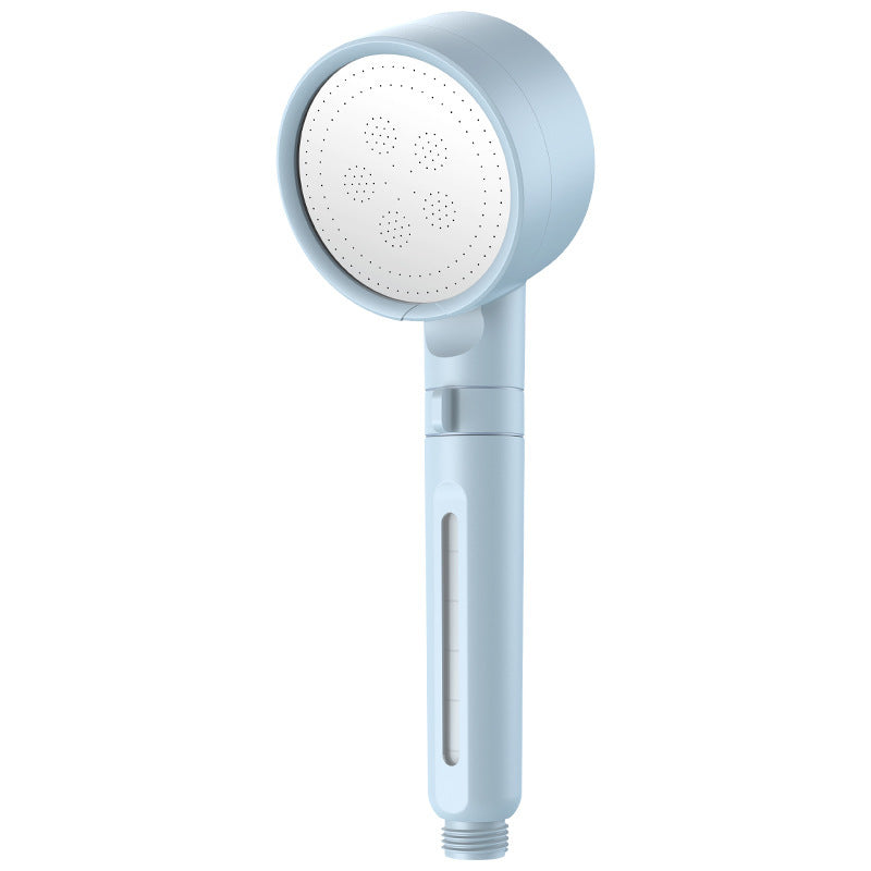 Shower head with filtration system and rain function