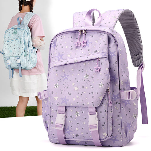 Large backpack made of polyester, breathable