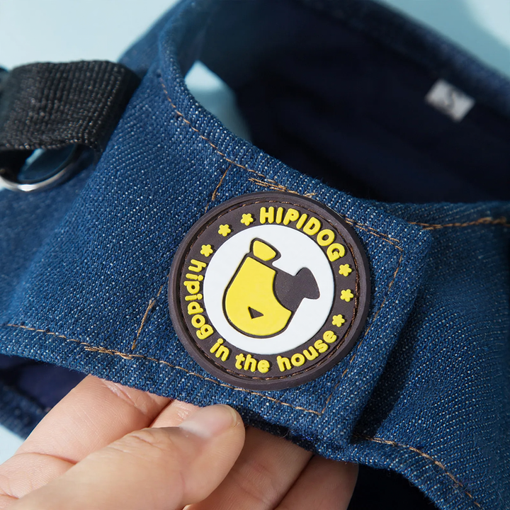 Dog harness Denim, small breeds