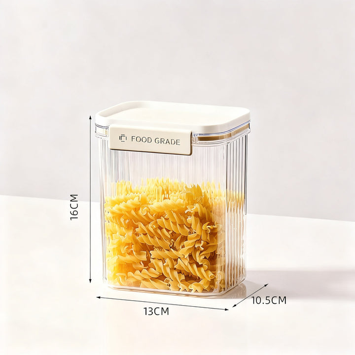 Airtight plastic containers for food