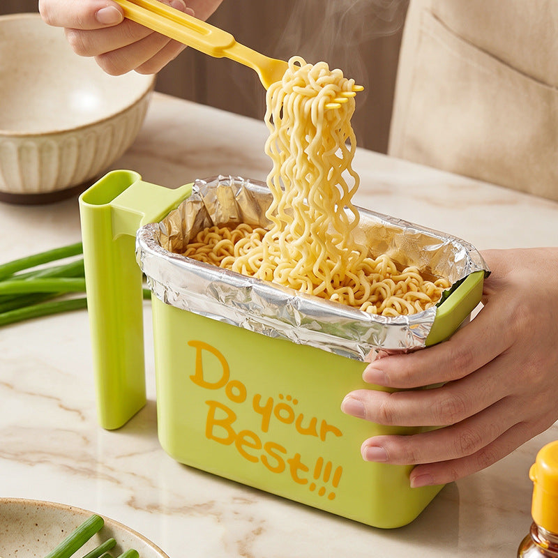 Instant noodle bowl, square, 18 cm