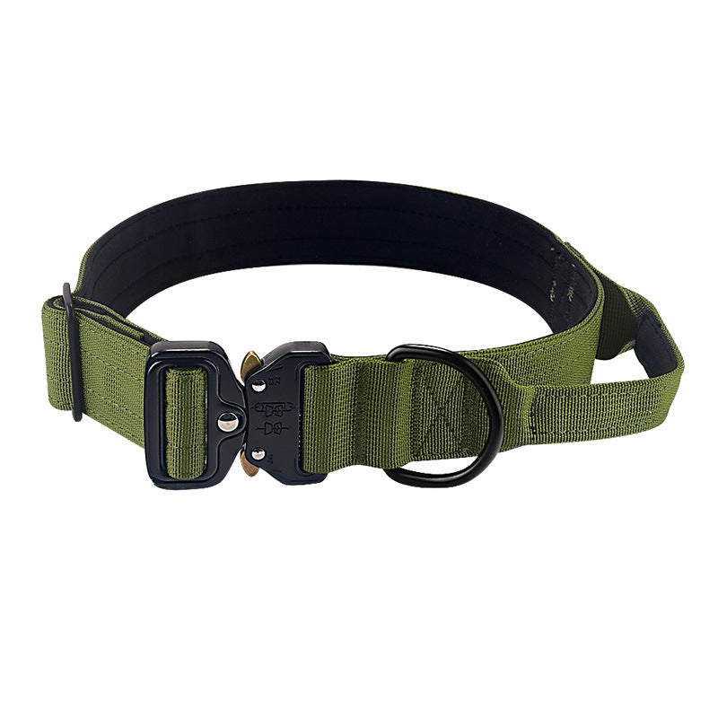 Nylon dog collar with handle