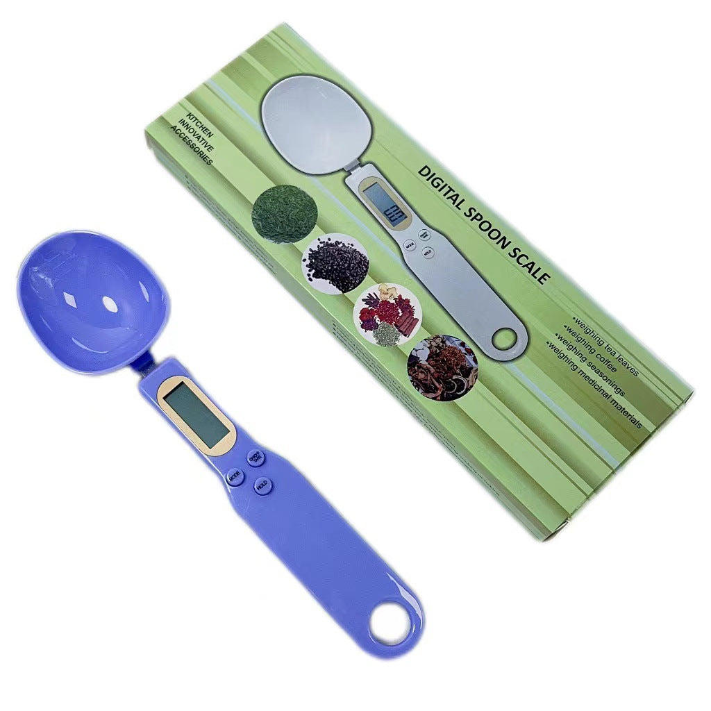 Electronic spoon scale for precise weighing