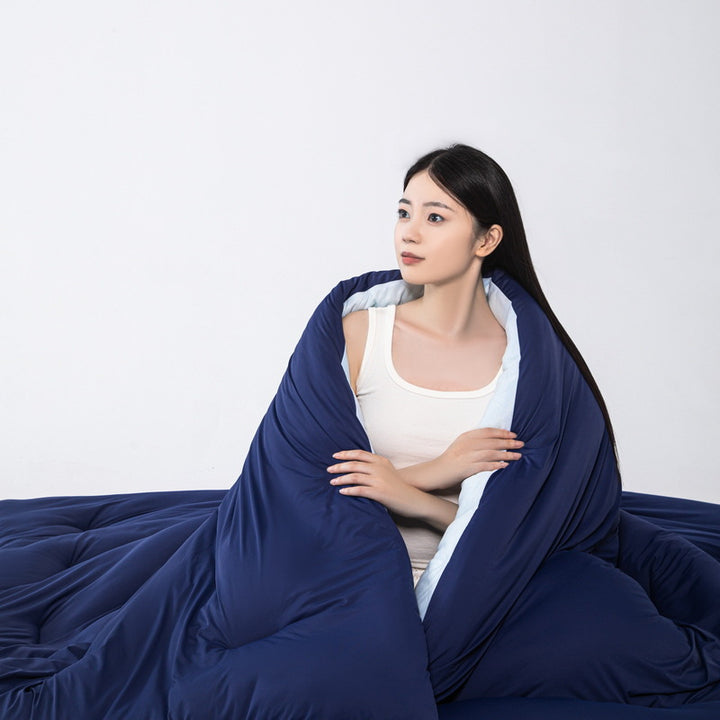 Soy fiber quilt, nine holes, knitted cotton