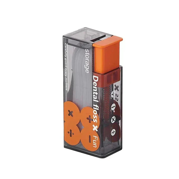 BowLift | Portable dental floss dispenser with 10 automatically ejecting dental floss sticks