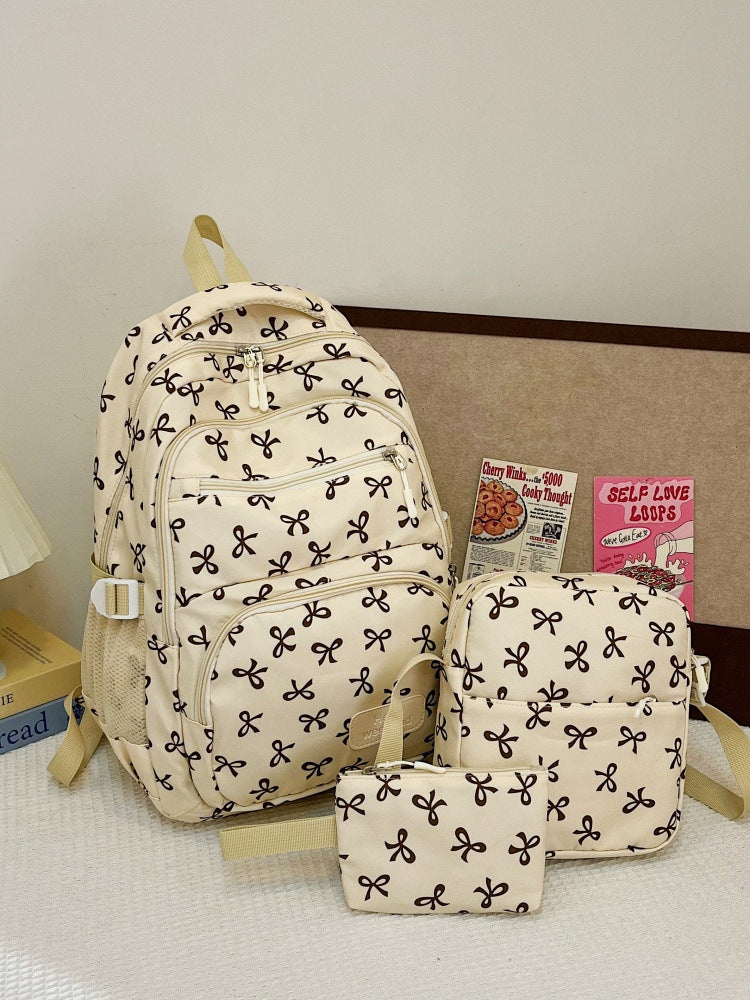Women's Backpack Set, 3-piece, Nylon, large capacity
