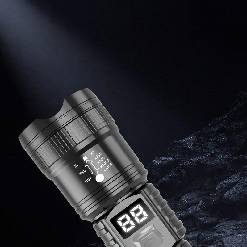 Rechargeable LED flashlight, model 6607