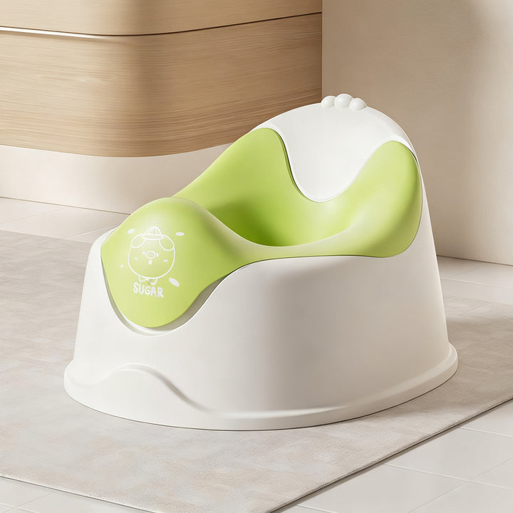 Toilet seat with backrest for children