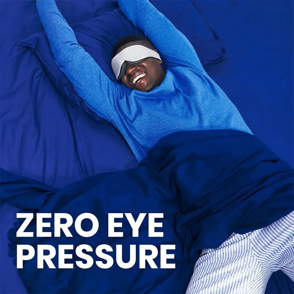 BowLift | DreamFoam 3D – Memory Foam Sleep Mask with Adjustable Eye Cups