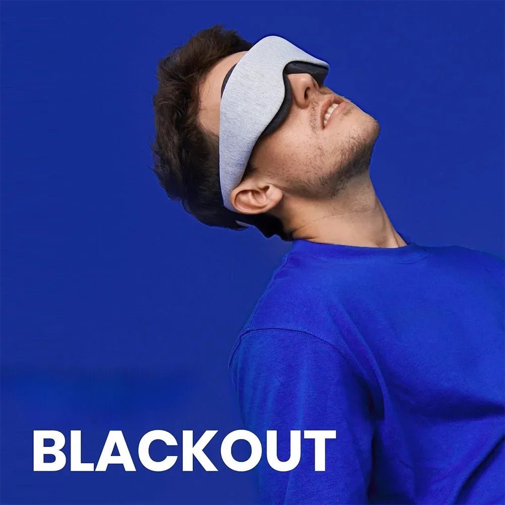 BowLift | DreamFoam 3D – Memory Foam Sleep Mask with Adjustable Eye Cups