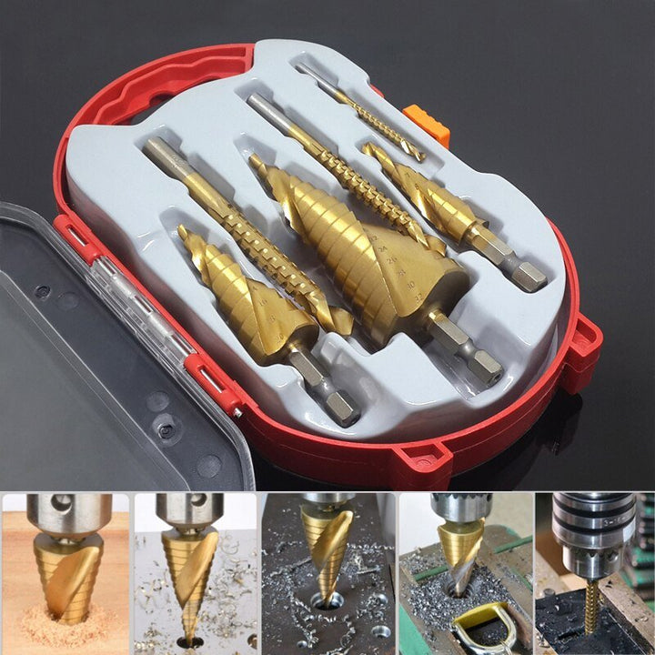 BowLift | SpeedCut Drill Kit – High-Speed Steel Bits for Wood, Plastic, and Metal