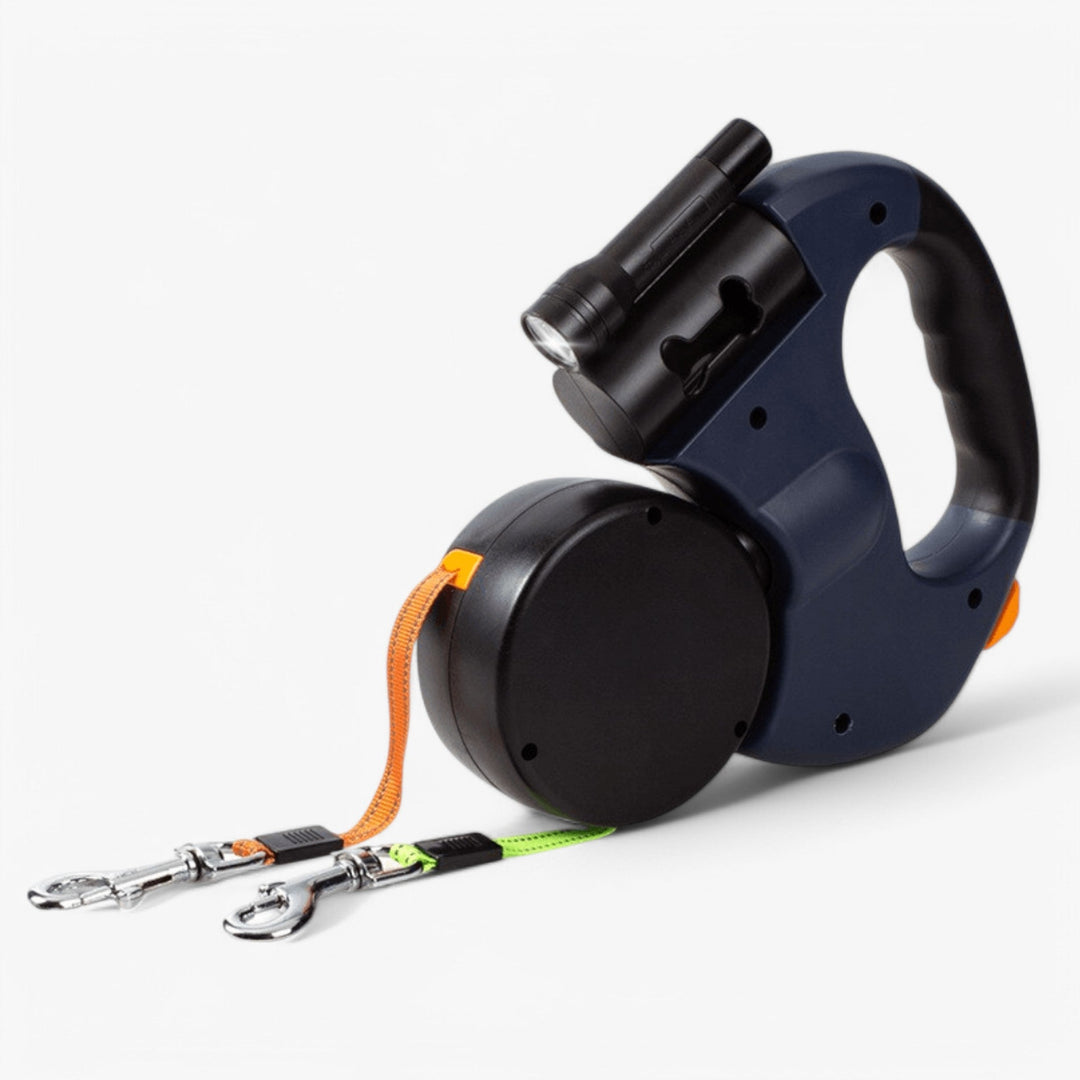 BowLift | Double Dog Leash with 360° Rotating Retractable Leads