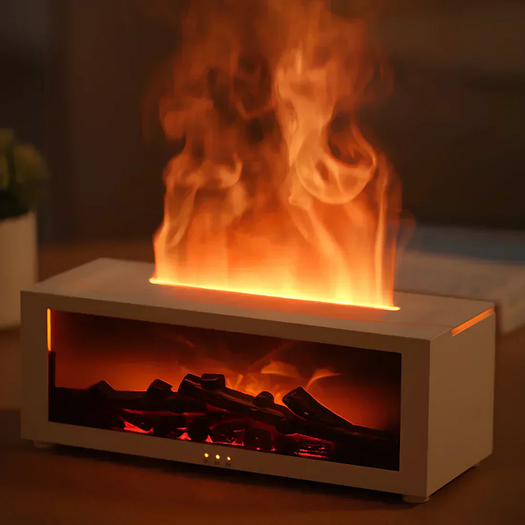 VlamMist Aroma Diffuser 300ml – Scent Lamp with Flame Effect | Bowlift